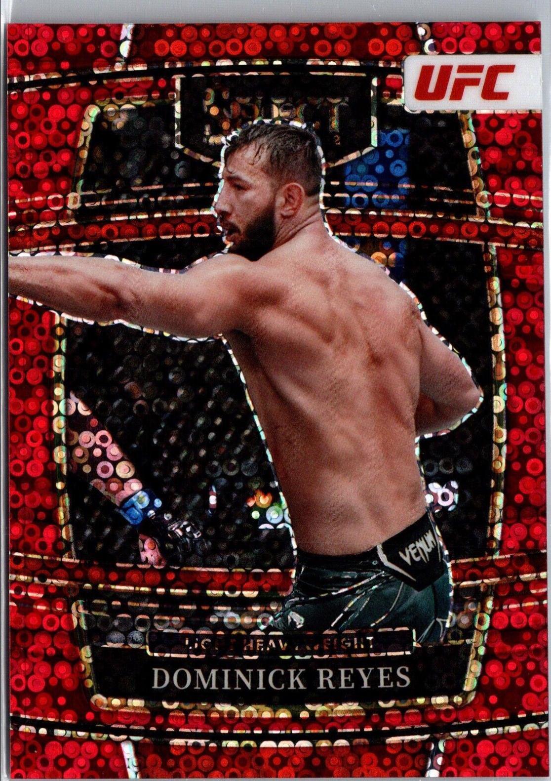Dominick Reyes 2022 Panini Select UFC Concourse #48 Red Disco