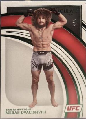 Merab Dvalishvili 2022 Panini Immaculate UFC Base #6 Green