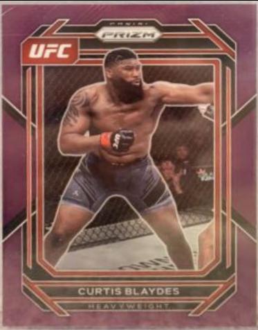 Curtis Blaydes 2023 Panini Prizm UFC Base #135 Purple