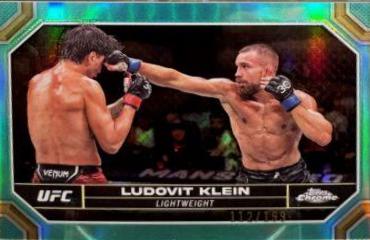 Ludovit Klein 2024 Topps Chrome UFC Base #53 Aqua Refractor