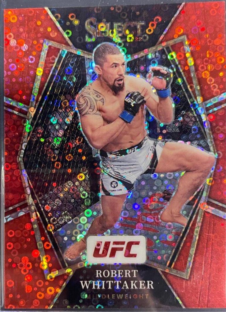 Robert Whittaker 2022 Panini Select UFC Premier Level #123 Red Disco