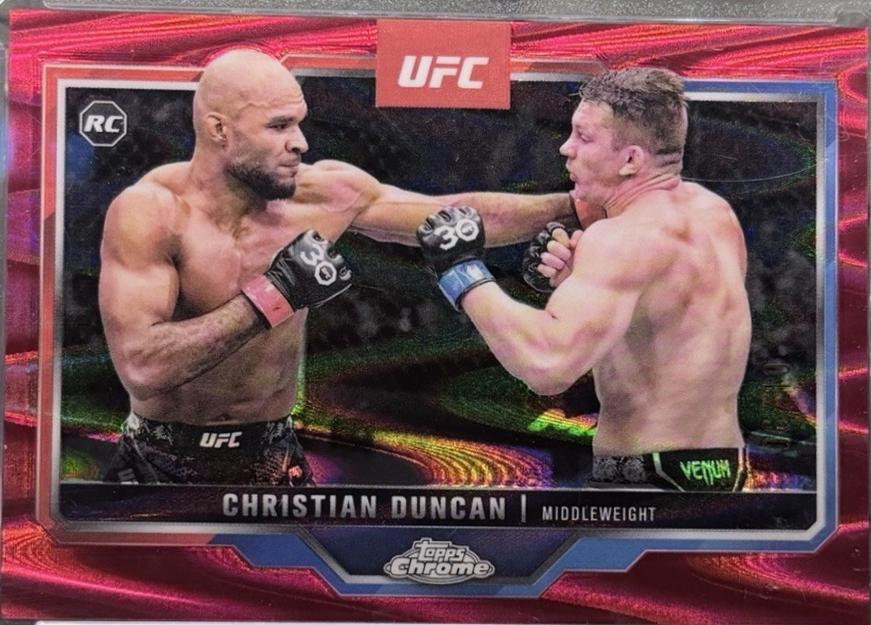 Christian Duncan 2025 Topps Chrome UFC Base #51 Black Refractor