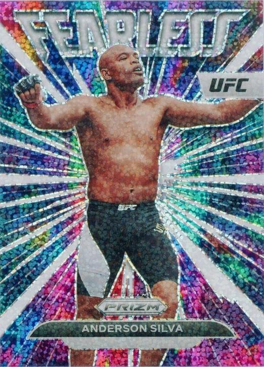 Anderson Silva 2023 Panini Prizm UFC Fearless #12 White Sparkle
