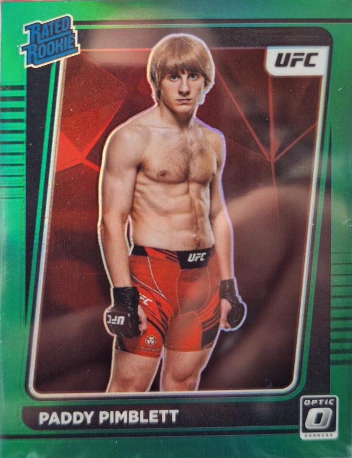 Paddy Pimblett 2022 Panini Donruss Optic UFC Base #103 Green