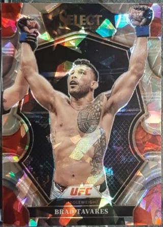 Brad Tavares 2023 Panini Select UFC Premier Level #120 Cracked Ice