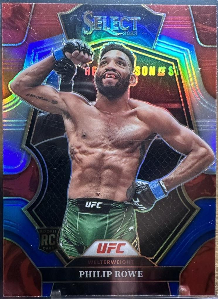 Philip Rowe 2023 Panini Select UFC Premier Level #159 Red Blue Prizm