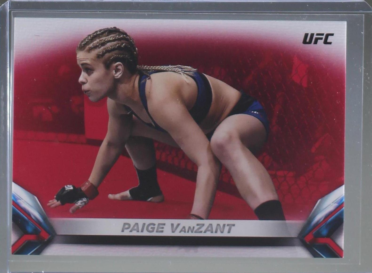 Paige VanZant 2018 Topps UFC Knockout Base #10 Red