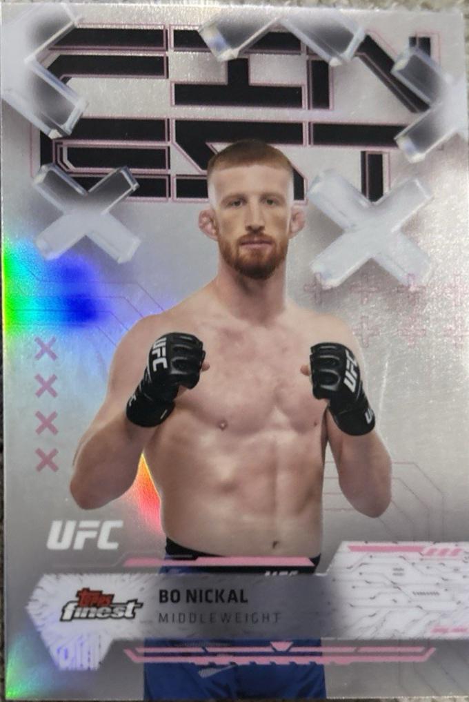 Bo Nickal 2025 Topps Finest UFC Base Common #92 Refractor