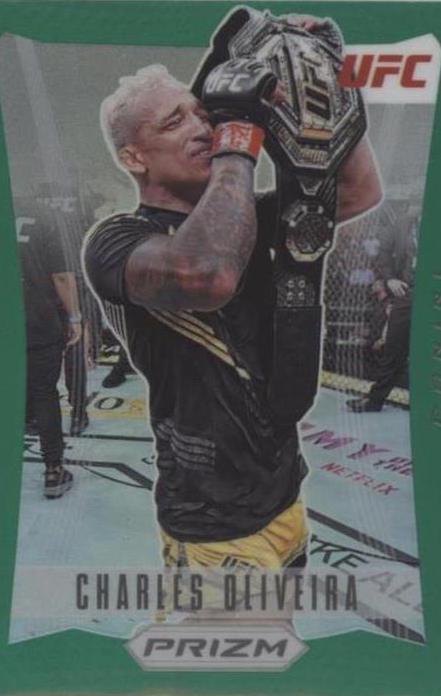 Charles Oliveira 2022 Panini Prizm UFC Prizm Flashback #18 Green