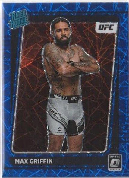 Max Griffin 2022 Panini Donruss Optic UFC Base #119 Blue Velocity