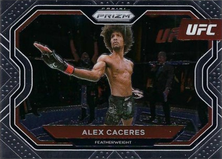 Alex Caceres 2021 Panini Prizm UFC Base #112 White Sparkle