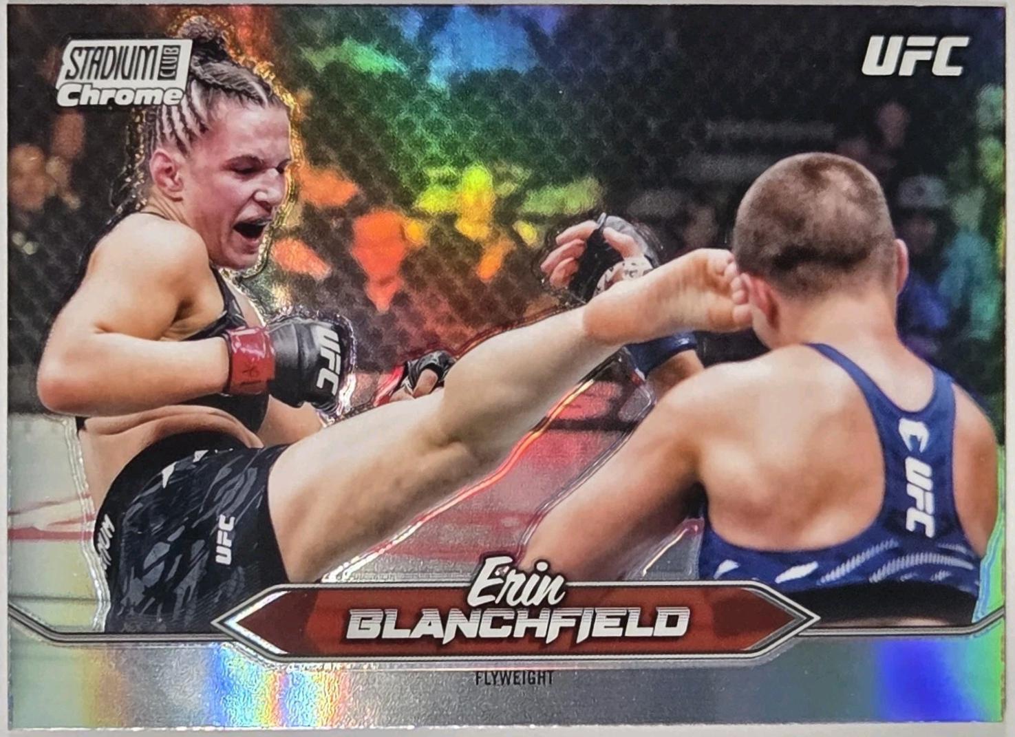 Erin Blanchfield 2025 Topps Stadium Club UFC Base Chrome #C-48 Refractor