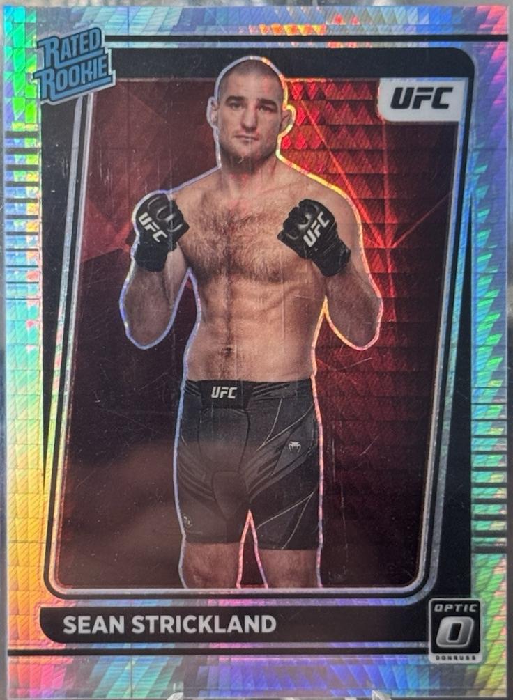 Sean Strickland 2022 Panini Donruss Optic UFC Base #111 Lucky Envelopes