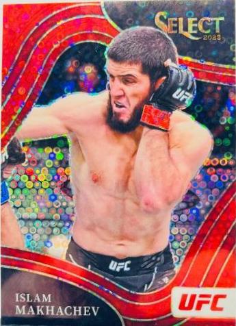 Islam Makhachev 2022 Panini Select UFC Octagonside #207 Red Disco