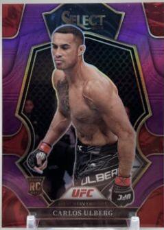 Carlos Ulberg 2023 Panini Select UFC Octagonside #216 Purple