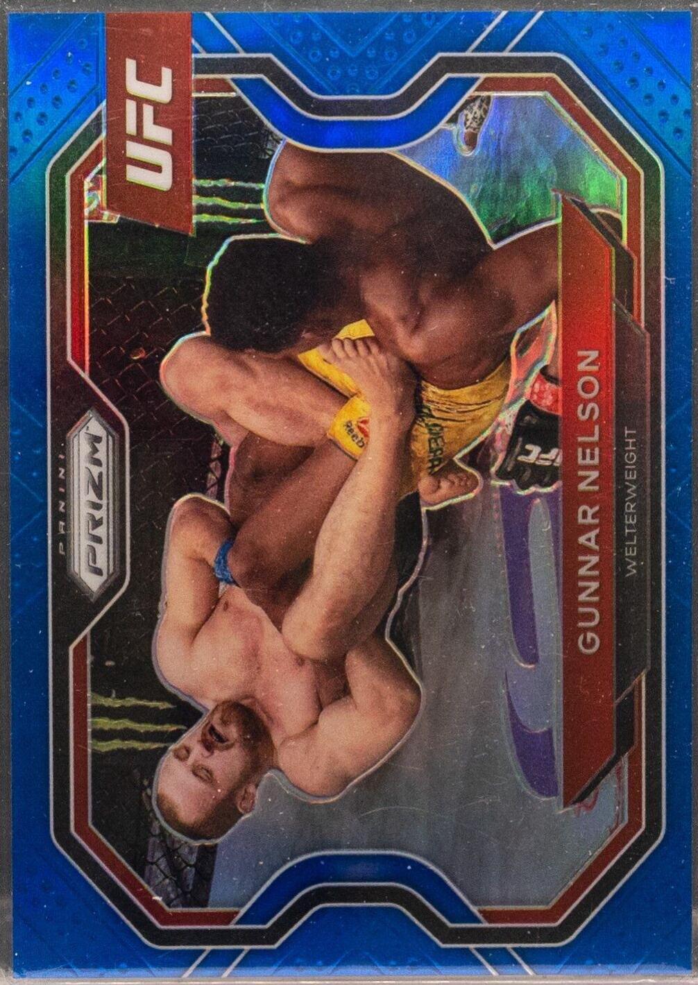 Gunnar Nelson 2021 Panini Prizm UFC Base #198 Blue