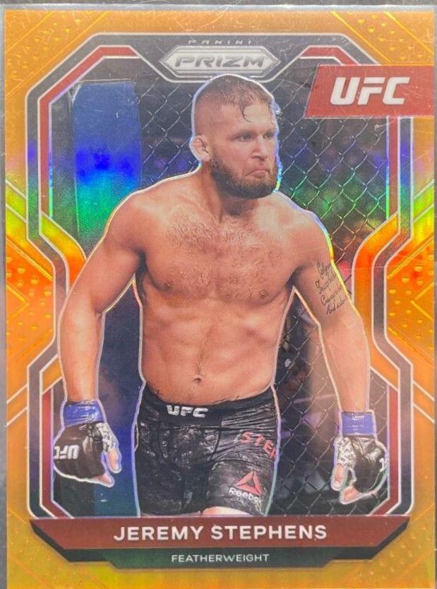 Jeremy Stephens 2021 Panini Prizm UFC Base #54 Orange