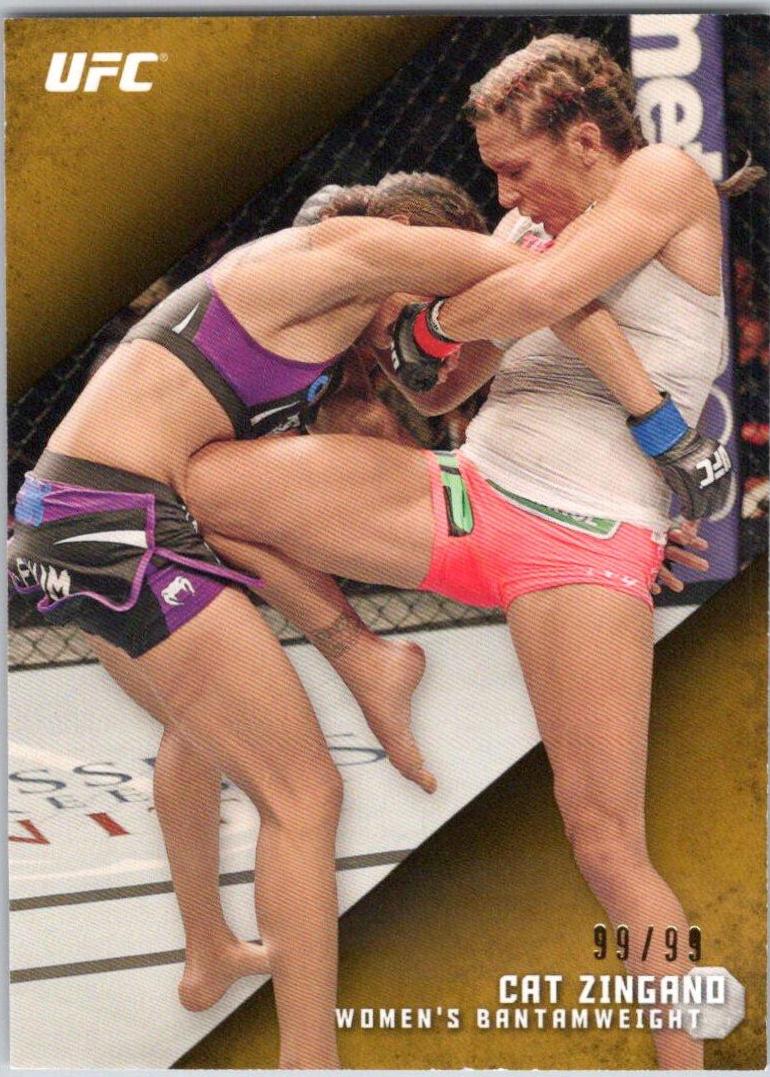 Cat Zingano 2015 Topps UFC Knockout Base #50 Gold