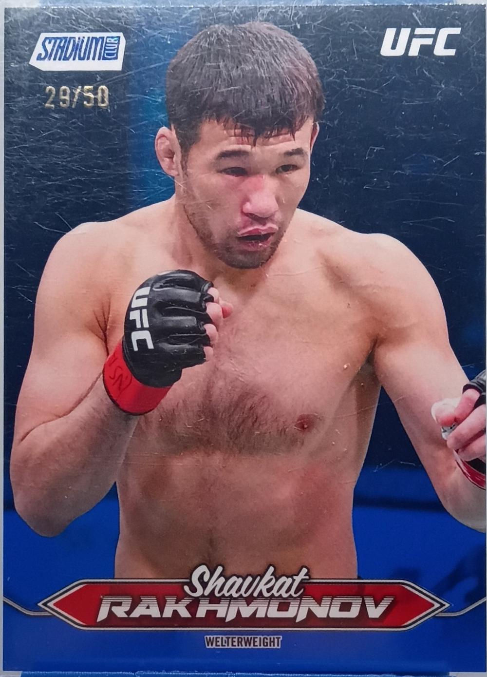 Shavkat Rakhmonov 2025 Topps Stadium Club UFC Base #117 Blue