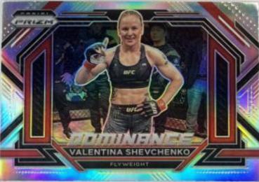 Valentina Shevchenko 2023 Panini Prizm UFC Dominance #9 Silver