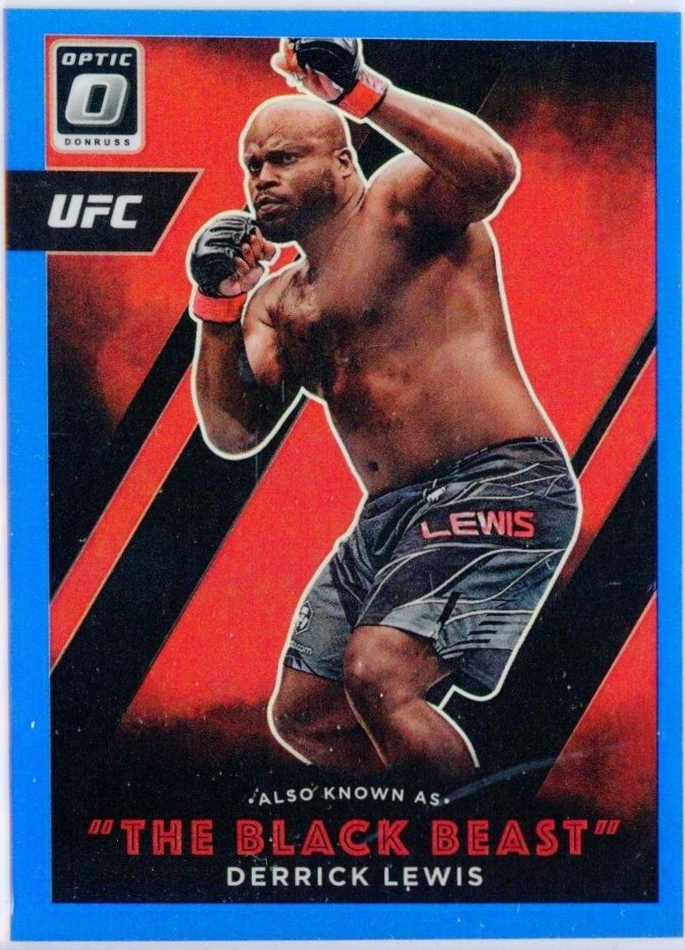 Derrick Lewis 2022 Panini Donruss Optic UFC Also Known As #16 Blue
