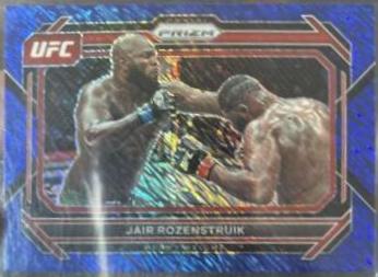 Jairzinho Rozenstruik 2023 Panini Prizm UFC Base #4 Blue Shimmer