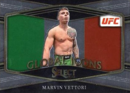 Marvin Vettori 2022 Panini Select UFC Global Icons #23 Black Flash