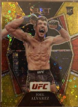 Joel Alvarez 2022 Panini Select UFC Premier Level #150 Gold Disco