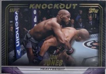 Jon Jones 2024 Topps Knockout UFC Base #66 Gold