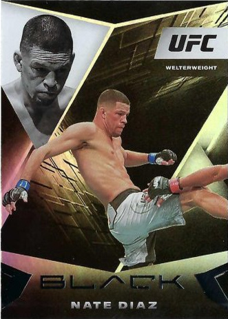 Nate Diaz 2021 Panini Chronicles UFC Base Black #118 Platinum