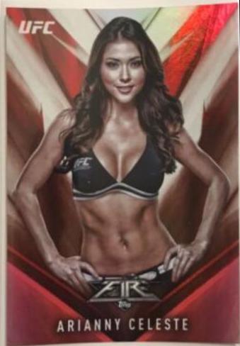 Arianny Celeste 2017 Topps UFC Fire Base #18 Red
