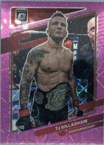 TJ Dillashaw 2022 Panini Donruss Optic UFC Base #84 Pink Velocity