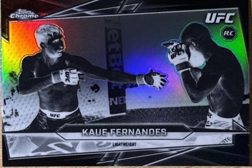 Kaue Fernandes 2026 Topps Chrome UFC Base #108 Negative Refractor