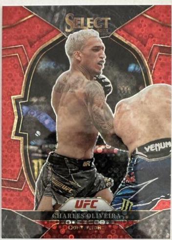 Charles Oliveira 2023 Panini Select UFC Concourse #45 Red Disco