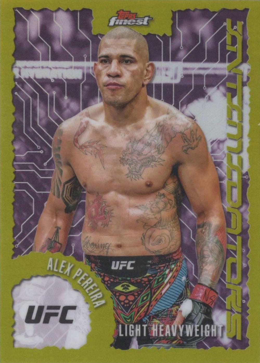 Alex Pereira 2025 Topps Finest UFC Intimidators #IT-26 Refractor