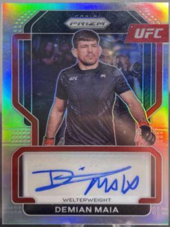 Demian Maia 2022 Panini Prizm UFC Signatures #54 Silver