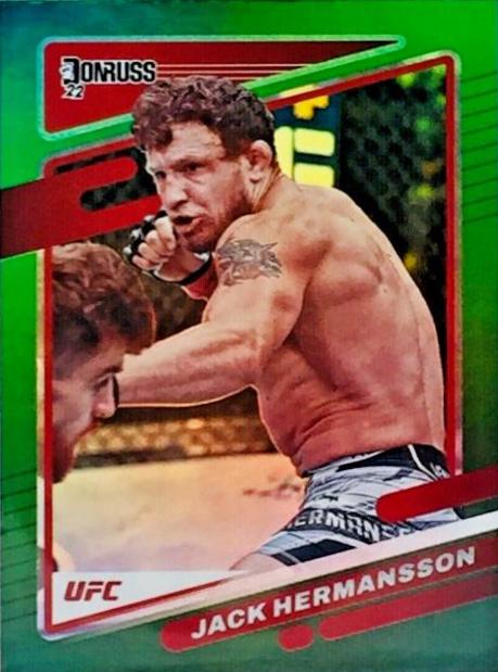 Jack Hermansson 2022 Panini Donruss UFC Base #21 Green