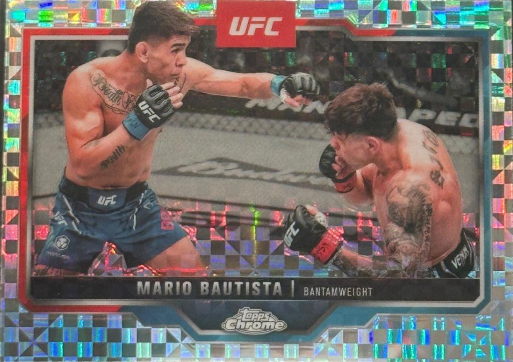 Mario Bautista 2025 Topps Chrome UFC Base #98 X-Fractor