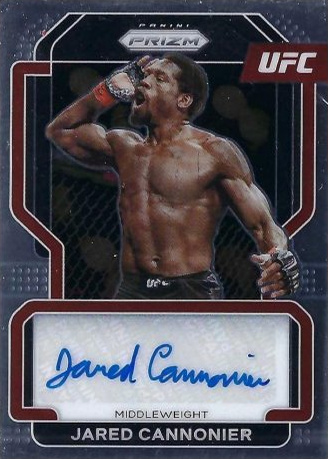 Jared Cannonier 2022 Panini Prizm UFC Signatures #46 Black