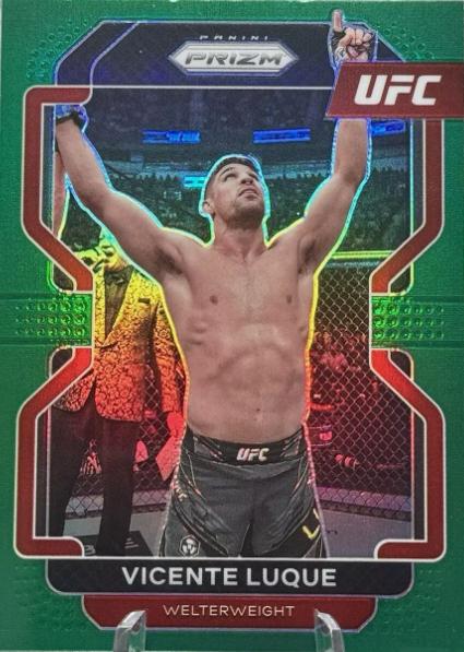Vicente Luque 2022 Panini Prizm UFC Base #174 Green