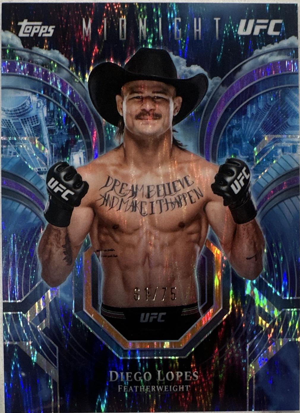 Diego Lopes 2026 Topps Midnight UFC Night Watch #PC-19 Dusk