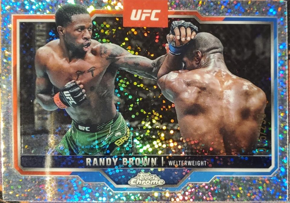 Randy Brown 2025 Topps Chrome UFC Base #23 Speckle Refractor