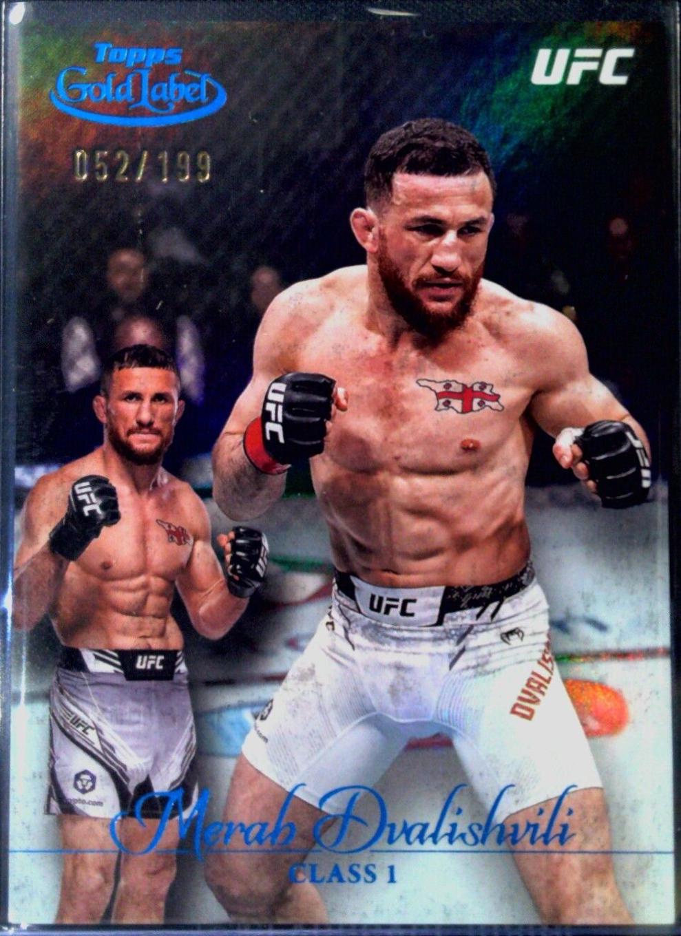Merab Dvalishvili 2024 Topps Gold Label UFC Base Class I #1 Blue