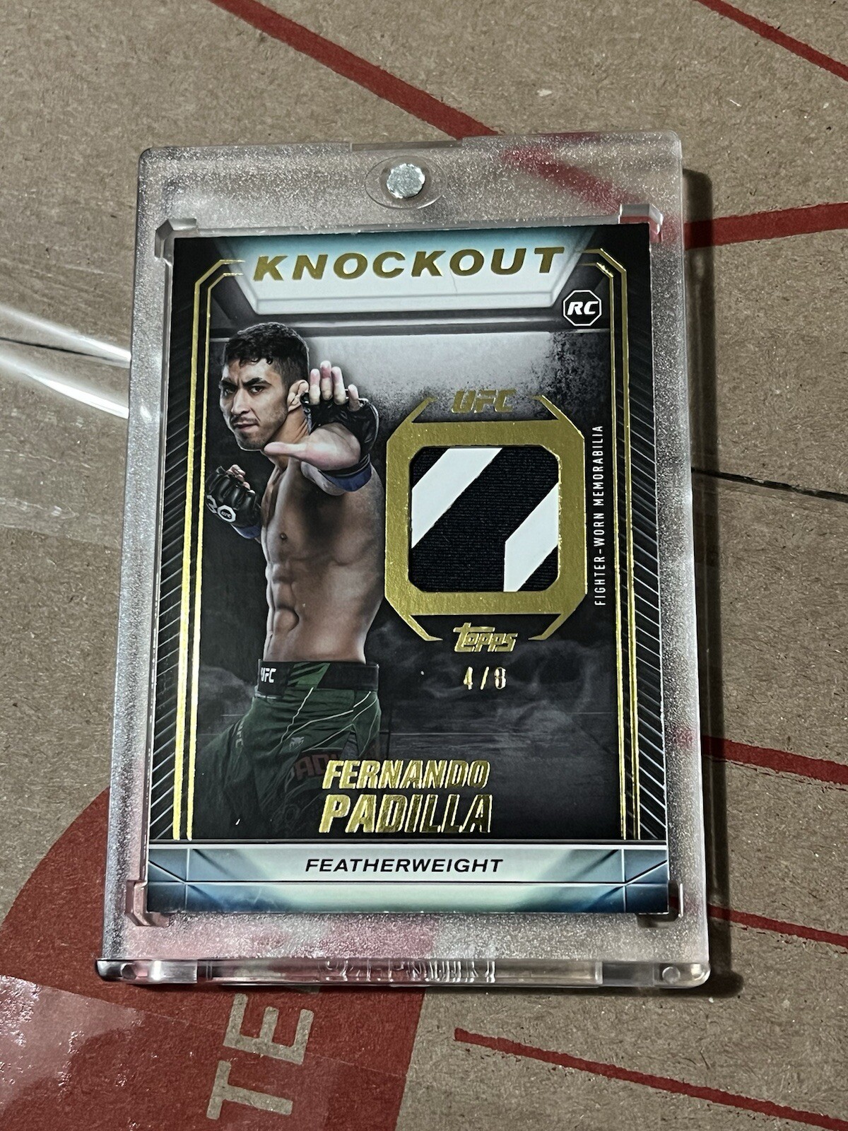Fernando Padilla 2024 Topps Knockout UFC Knockout Relics #KR-FP Gold