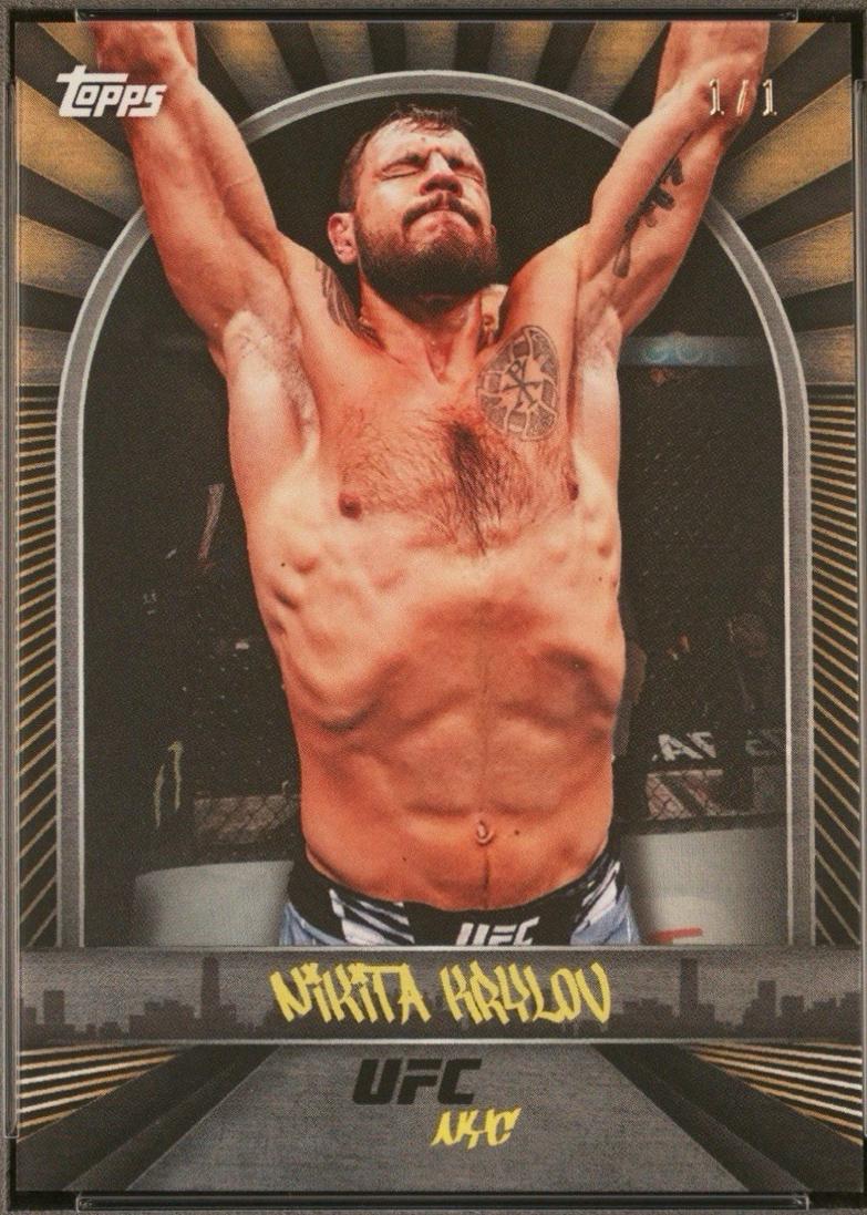 Nikita Krylov 2024 Topps UFC NYC Base #13 Gold