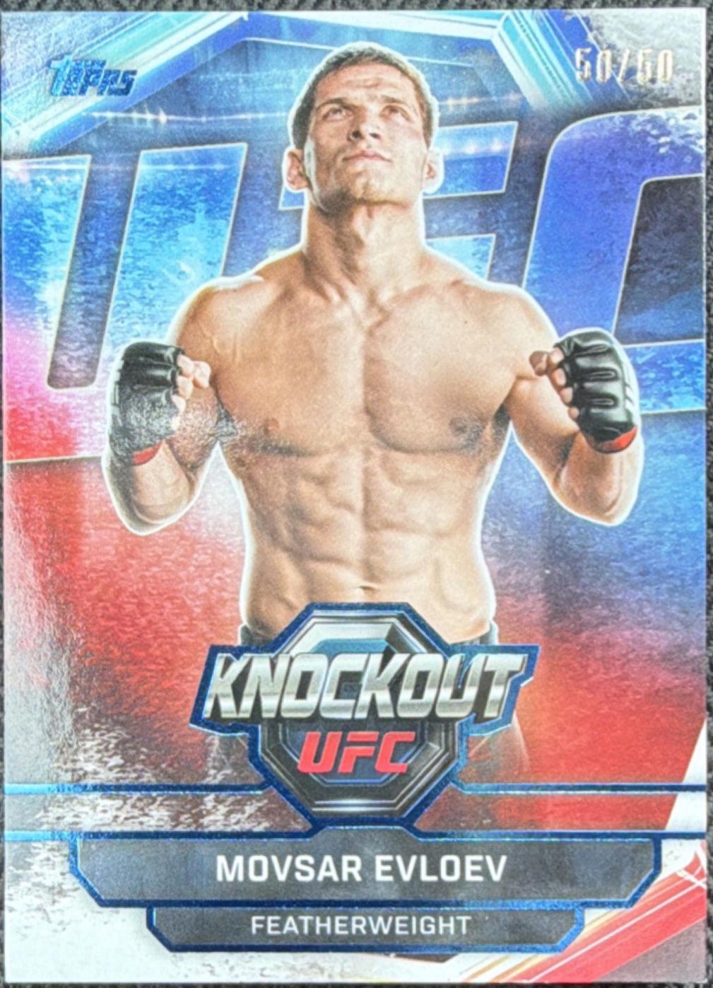 Movsar Evloev 2026 Topps Knockout UFC Base #26 Blue