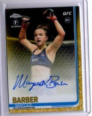 Maycee Barber 2019 Topps Chrome UFC Base #56 Gold
