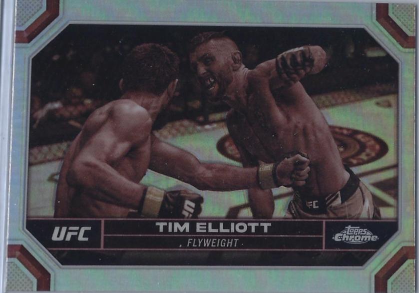 Tim Elliott 2024 Topps Chrome UFC Base #185 Sepia Refractor