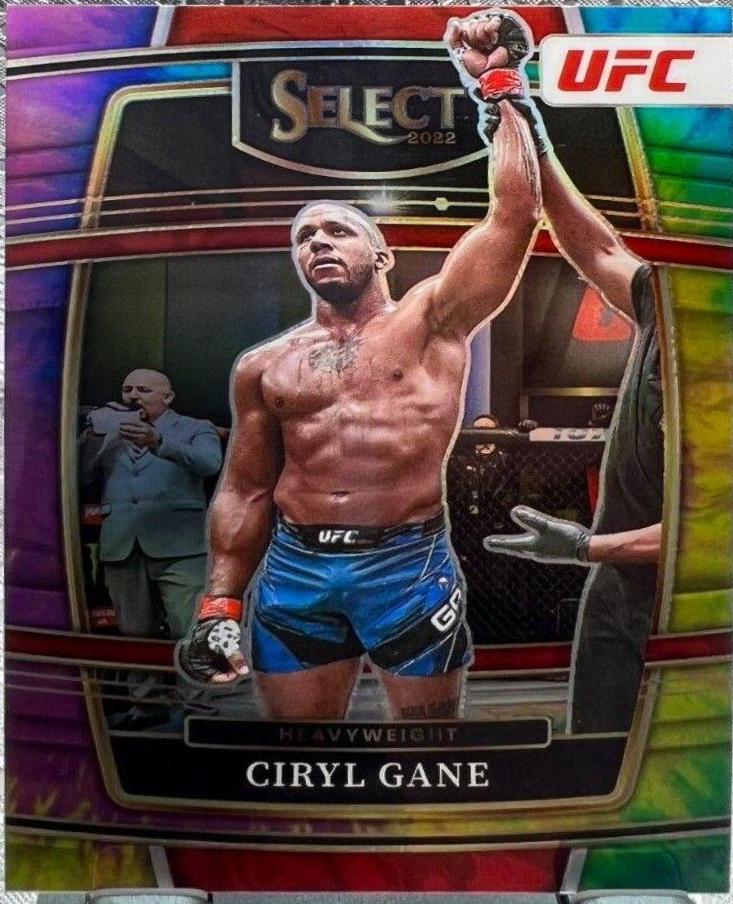 Ciryl Gane 2022 Panini Select UFC Mezzanine #305 Tie Dye