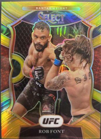 Rob Font 2021 Panini Select UFC Concourse #99 Gold